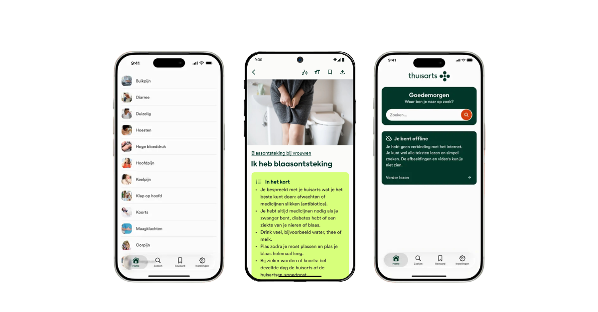Screenshots thuisarts app 1