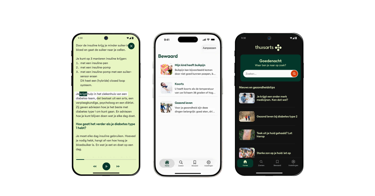 Screenshots thuisarts app 2