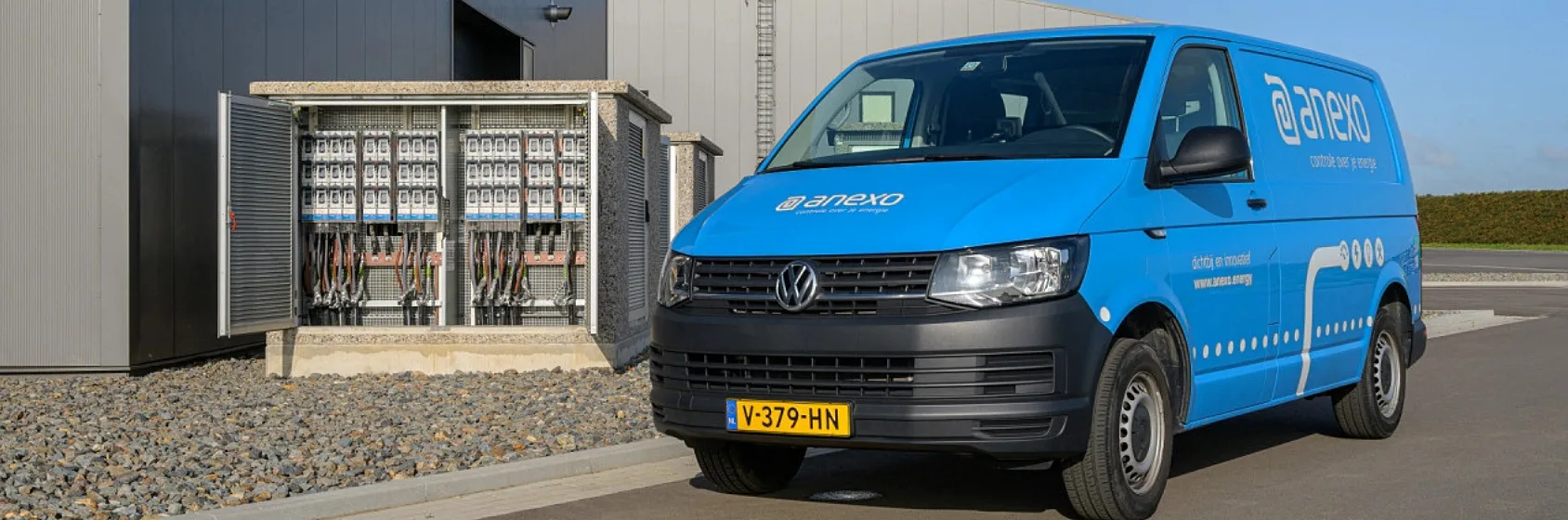 Anexo Dawn Technology case blauwe bus