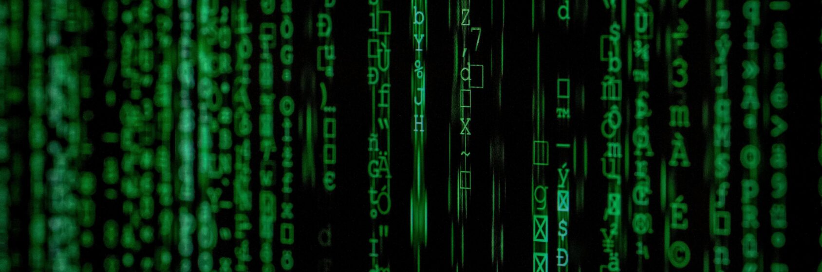 Green code on black background article Dawn Technology