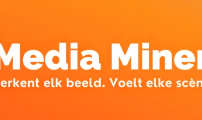 Media Miner logo Mediahuis herkent elk beeld. voelt elke scène. Dawn Technology