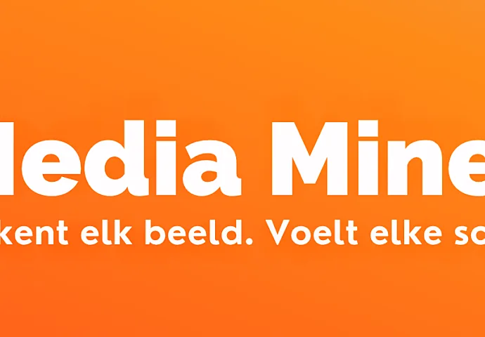 Media Miner logo Mediahuis herkent elk beeld. voelt elke scène. Dawn Technology