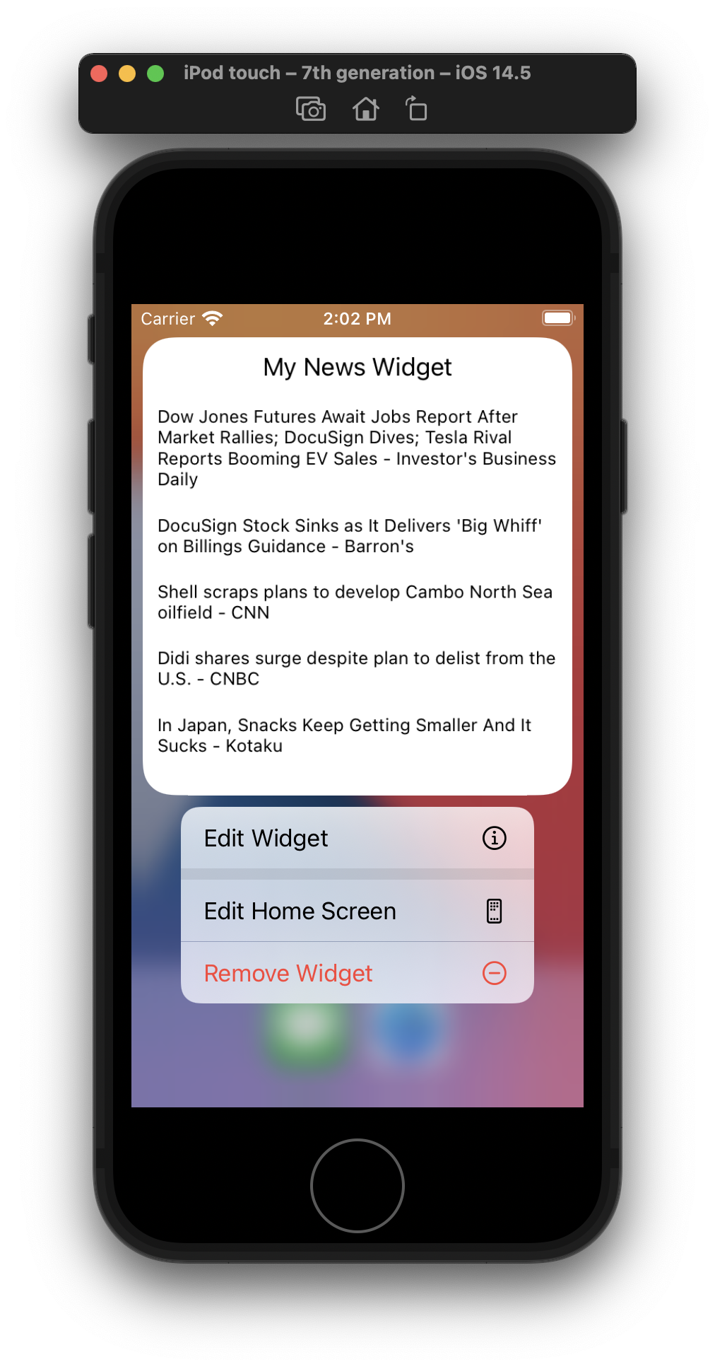Widget Technology Dawn Technology | SwiftUI Widgets: Build a News Widget with WidgetKit